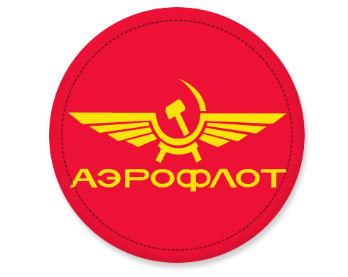 Aeroflot Placka - Bílá