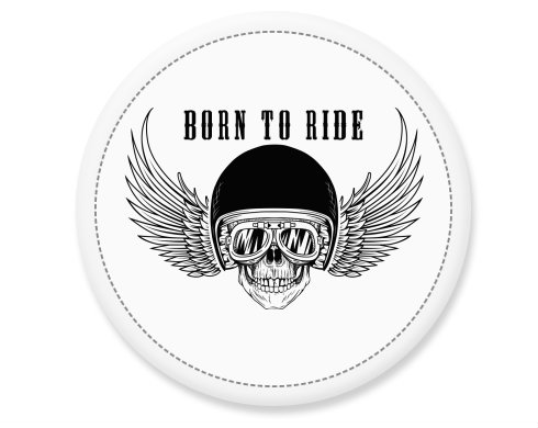 Born to ride Placka - Bílá