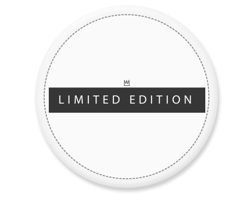 limitovaná edice Placka - Bílá