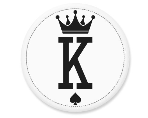 K as King Placka - Bílá