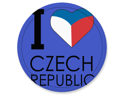 I love Czech republic Placka - Bílá