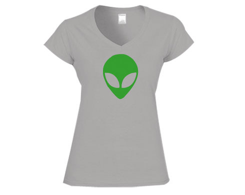 Alien Dámské tričko V-výstřih - Bílá