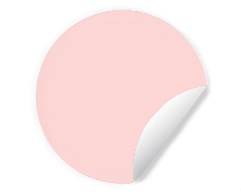 Amorův šíp Samolepky kruh - Bílá