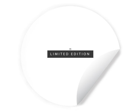 limitovaná edice Samolepky kruh - Bílá
