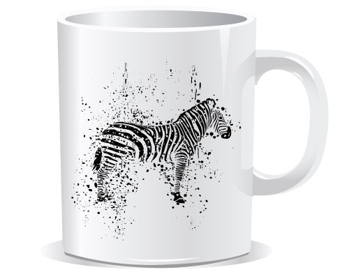 Zebra Hrnek Premium - Bílá