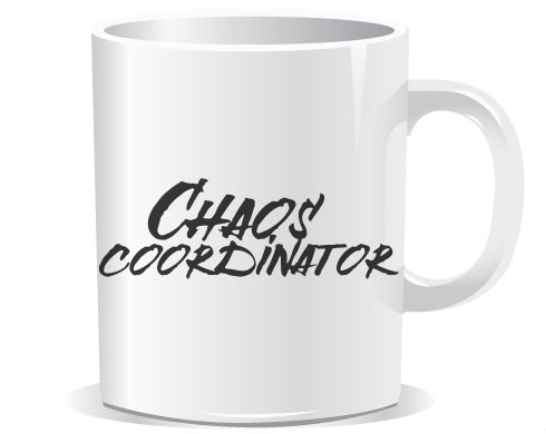 koordinátor chaosu Hrnek Premium - Bílá
