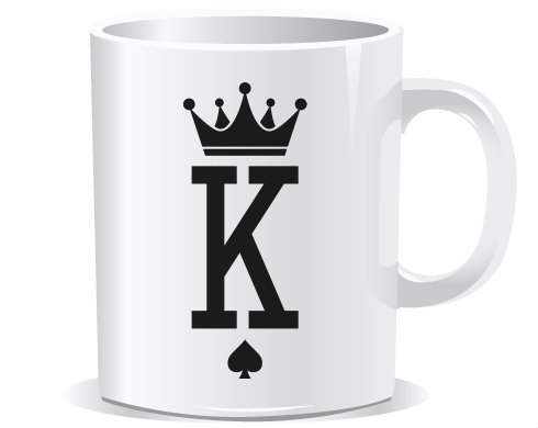 K as King Hrnek Premium - Bílá