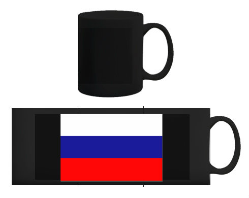 Rusko Černý hrnek - černá