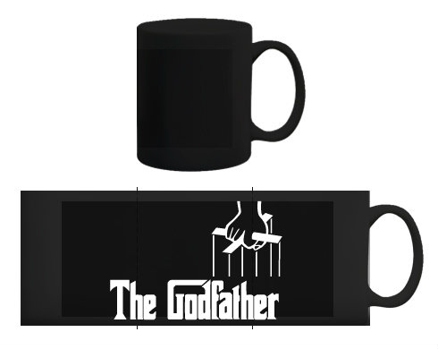 The Godfather - Kmotr Černý hrnek - černá