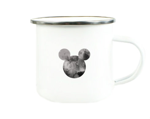 Mickey Mouse Plechový hrnek - Stříbrná lesklá