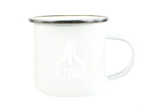 Atari Plechový hrnek - Stříbrná lesklá
