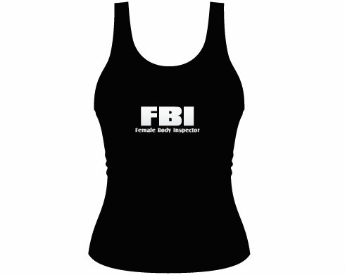 FBI Dámské tílko Tank Top - Bílá