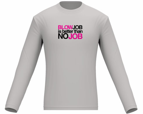 Blowjob is better ... Pánské tričko dlouhý rukáv - černá