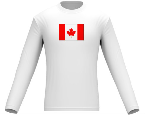 Kanada Pánské tričko dlouhý rukáv - černá