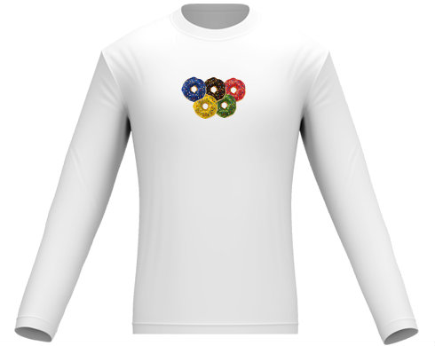 Donut olympics Pánské tričko dlouhý rukáv - černá