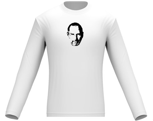Steve Jobs Pánské tričko dlouhý rukáv - černá