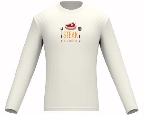 Steak master Pánské tričko dlouhý rukáv - černá