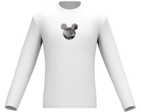 Mickey Mouse Pánské tričko dlouhý rukáv - černá