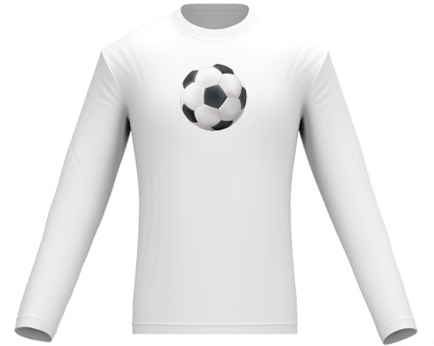 Football Pánské tričko dlouhý rukáv - černá