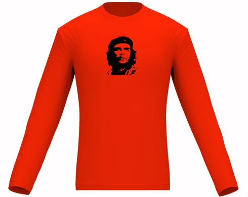 Che Guevara Pánské tričko dlouhý rukáv - černá