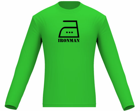 Ironman Pánské tričko dlouhý rukáv - černá