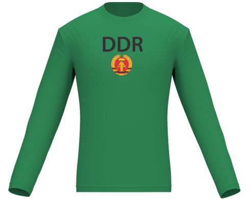 DDR Pánské tričko dlouhý rukáv - černá