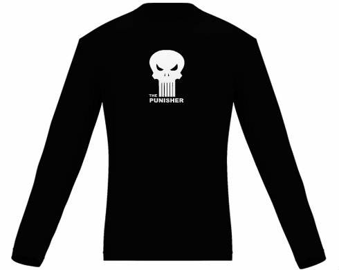 The Punisher Pánské tričko dlouhý rukáv - černá