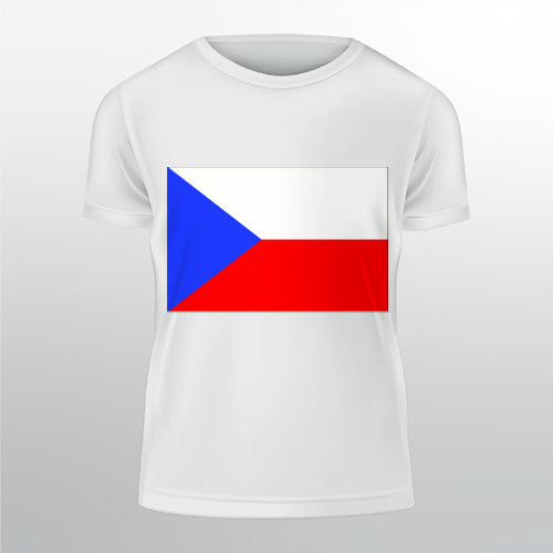 Česká republika Pánské tričko Classic - Bílá