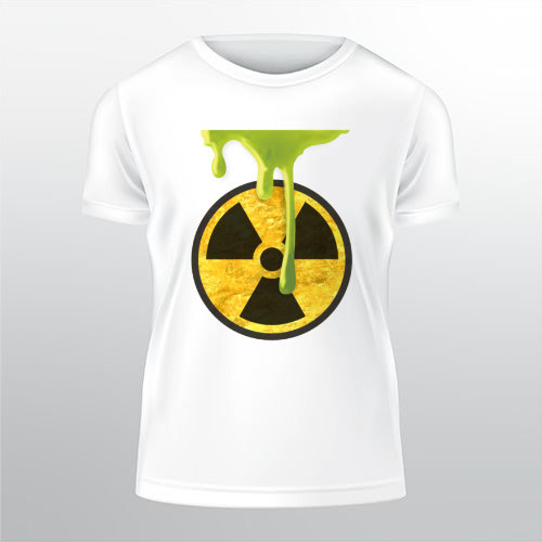 Radioaktivita Pánské tričko Classic - Bílá