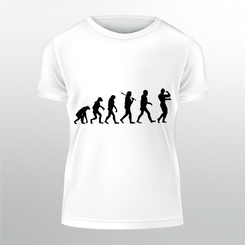 Evolution Bodybuilder Pánské tričko Classic - Bílá