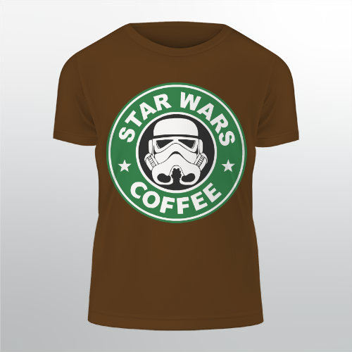Starwars coffee Pánské tričko Classic - Bílá