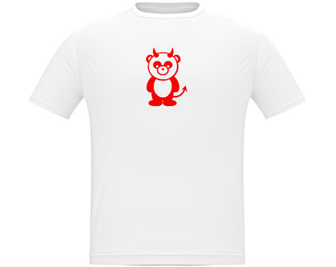Panda čertík Pánské tričko Classic - Bílá
