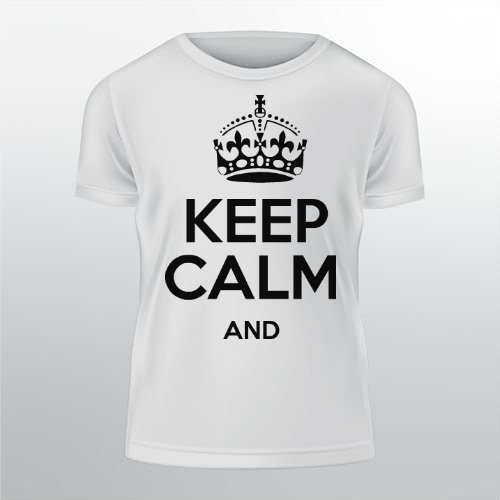 Keep calm Pánské tričko Classic - Bílá