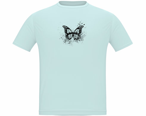 Motýl grunge Pánské tričko Classic - Bílá