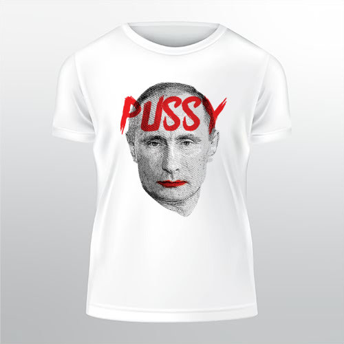 Pussy Putin Pánské tričko Classic - Bílá