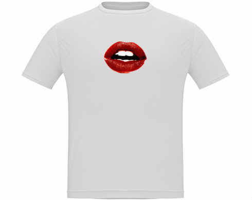 Lips Pánské tričko Classic - Bílá