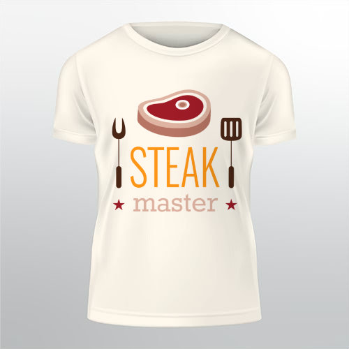 Steak master Pánské tričko Classic - Bílá