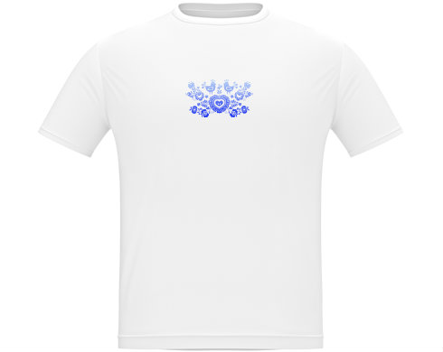 Slovácký cibulákový vzor Pánské tričko Classic - Bílá