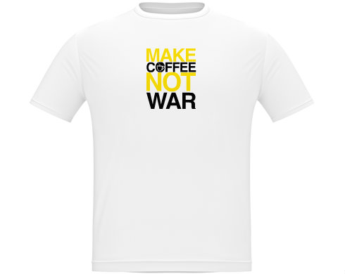 MAKE COFFEE Pánské tričko Classic - Bílá
