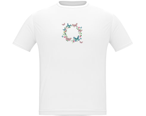 Rámeček z motýlů Pánské tričko Classic - Bílá