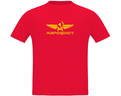 Aeroflot Pánské tričko Classic - Bílá
