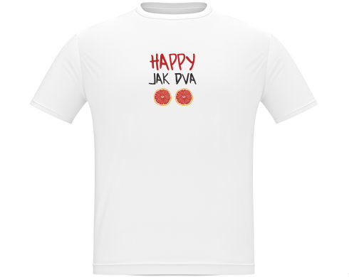 Happy jak dva grepy Pánské tričko Classic - Bílá