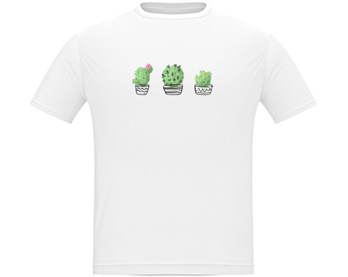 Kaktusy Pánské tričko Classic - Bílá