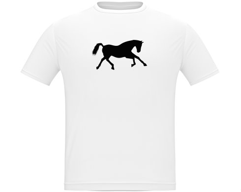 Běžící kůň Pánské tričko Classic - Bílá