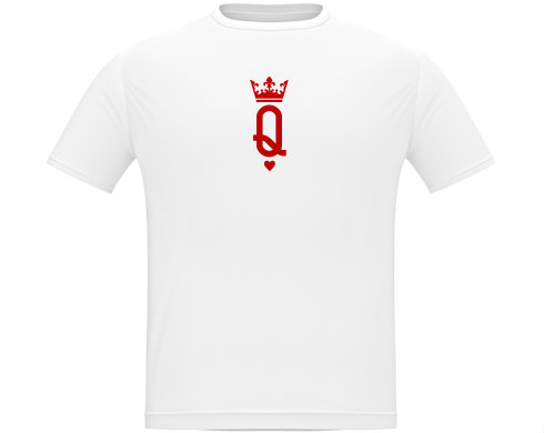 Q as queen Pánské tričko Classic - Bílá