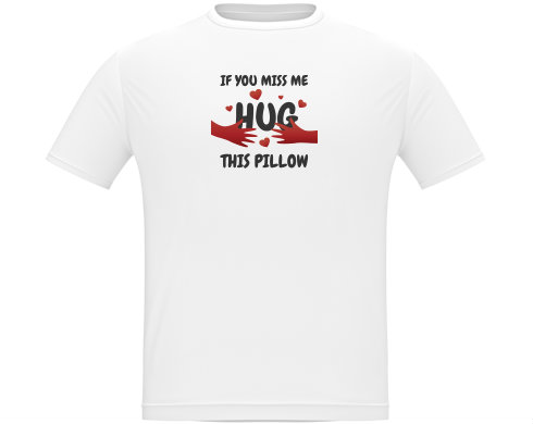 Hug this pillow Pánské tričko Classic - Bílá