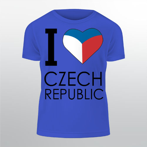 I love Czech republic Pánské tričko Classic - Bílá