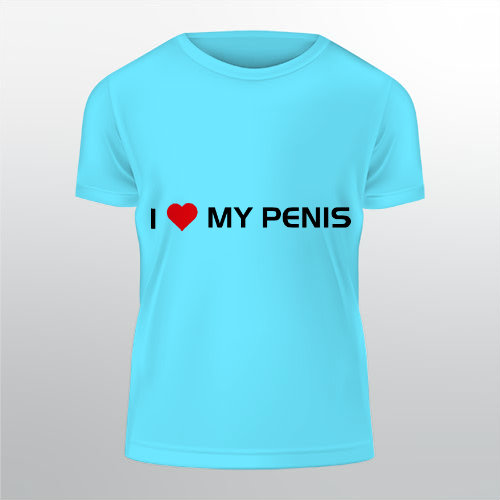 I love my penis Pánské tričko Classic - Bílá