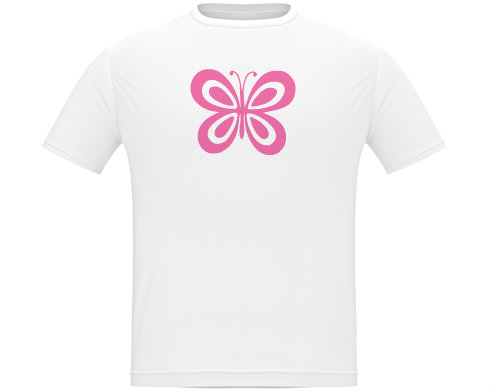 Motýl Pánské tričko Classic - Bílá