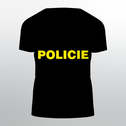Policie Pánské tričko Classic - Bílá